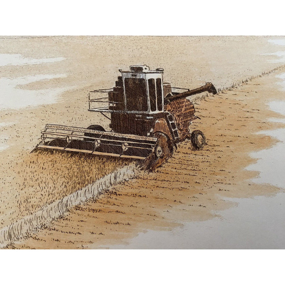 Phleat Boyd Art Listed Artist Signed & Numbered Print Golden Grain Oklahoma RARE - Picture 4 of 12